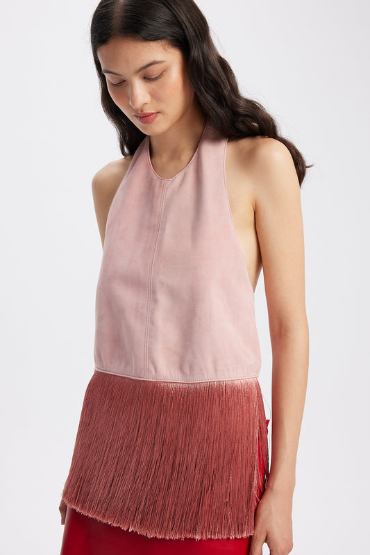Daisy Halter in Suede.