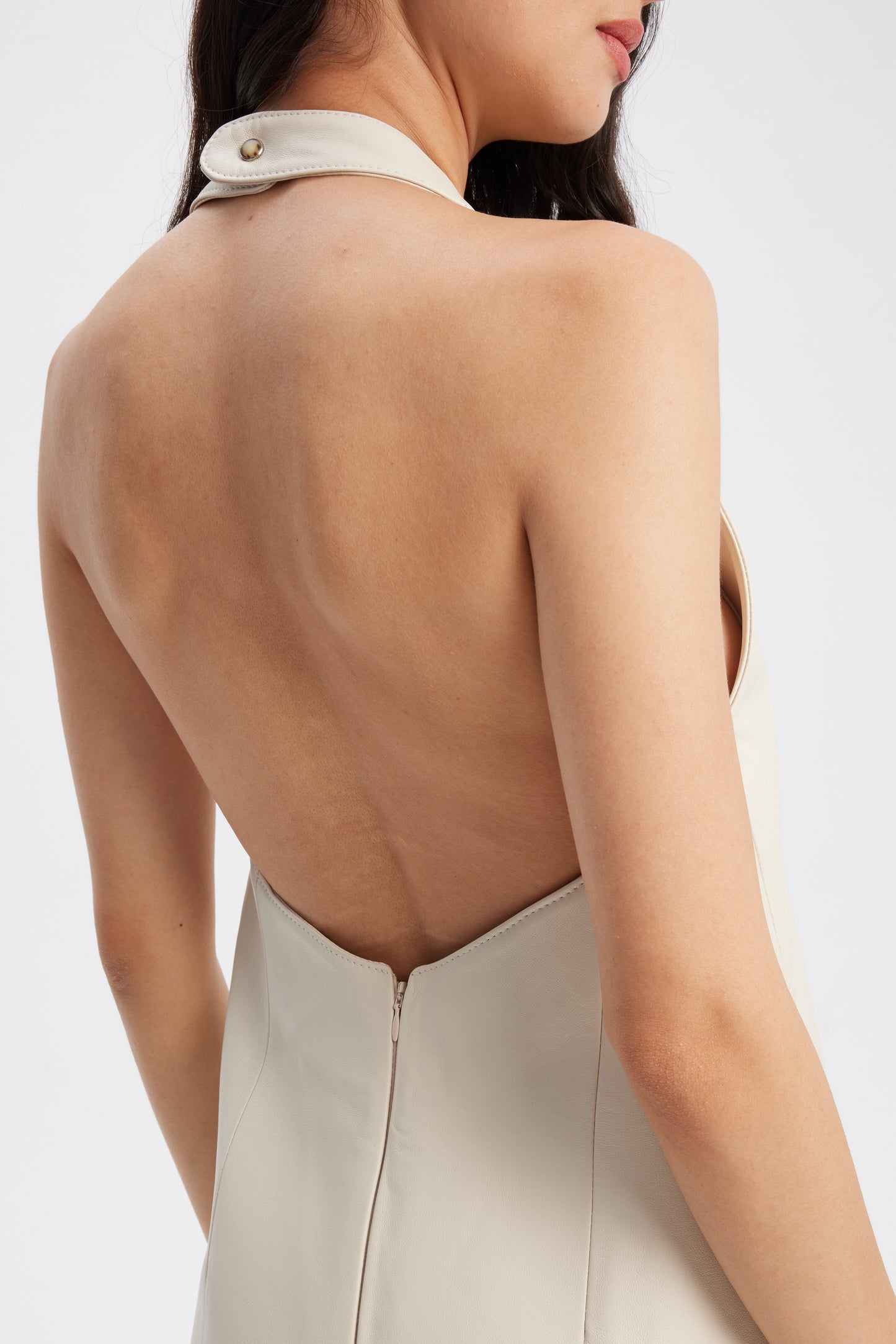 Mia Leather Mini In Ivory