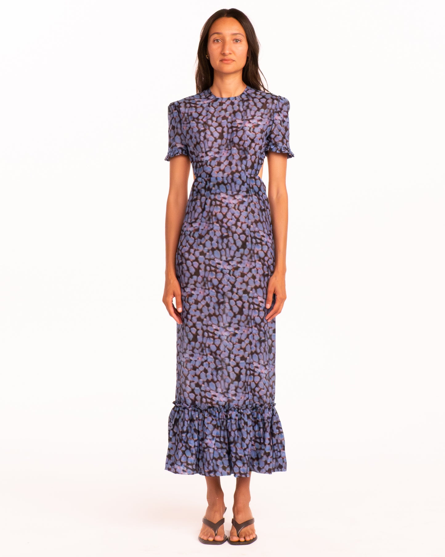Eliza Dress in Sea Glass Silk