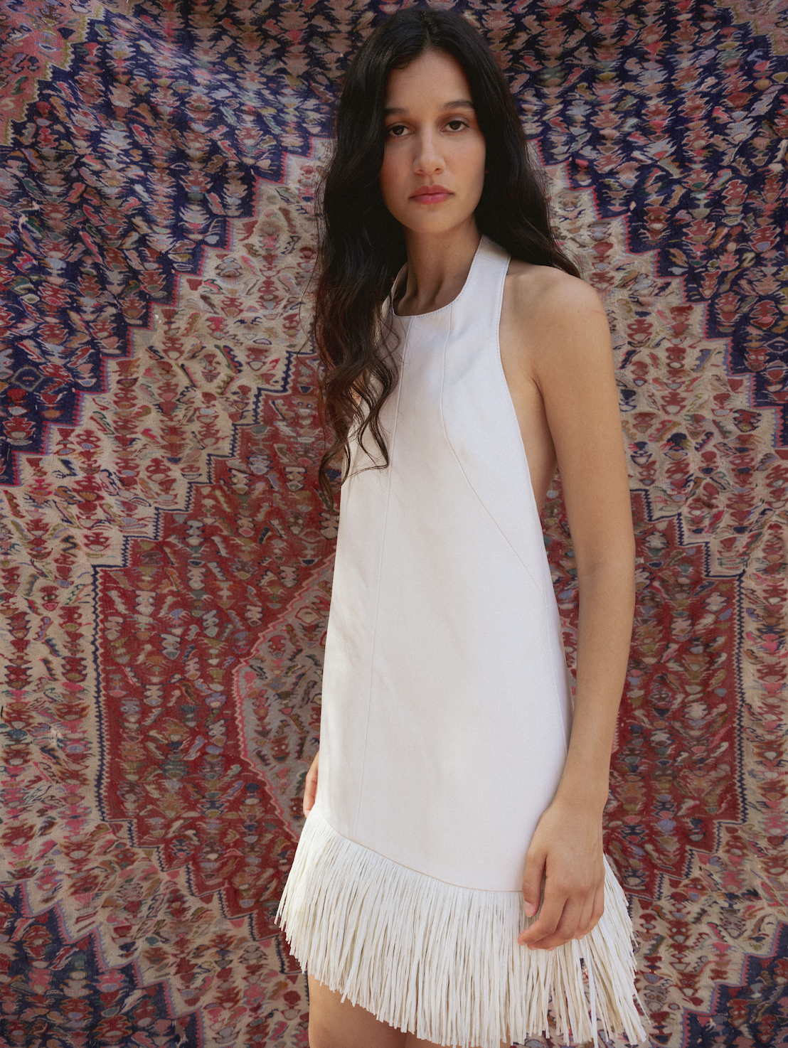 Mia Leather Mini In Ivory